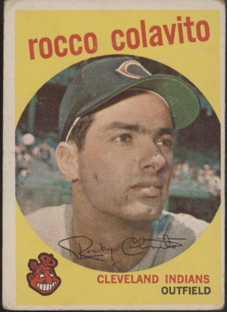 Rocco Colavito 1959 Topps #420 Cleveland Indians VG - Collector Store LLC