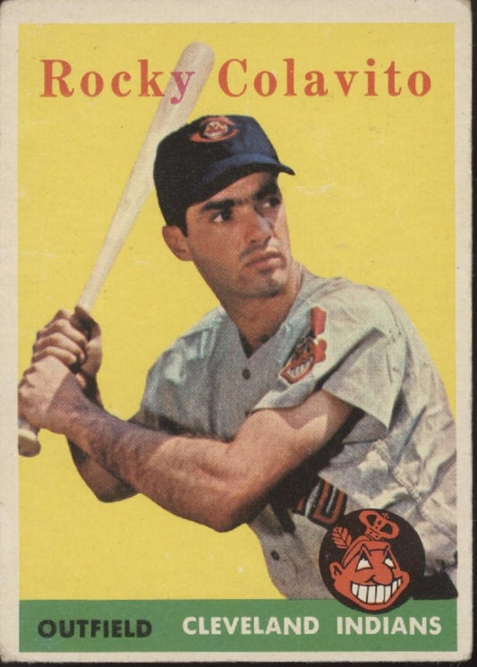 Rocky Colavito 1958 Topps #368 Cleveland Indians VG #1 - Collector Store LLC