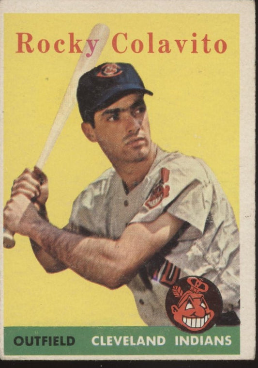 Rocky Colavito 1958 Topps #368 Cleveland Indians VG #2 - Collector Store LLC