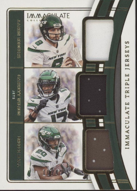 Rodgers / Wilson / Hall 2023 Panin Immaculate Collection Triple Swatch 10/49 - Collector Store LLC