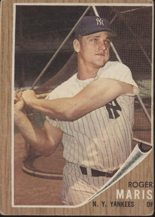 Roger Maris 1962 Topps #1 New York Yankees GD #1 - Collector Store LLC
