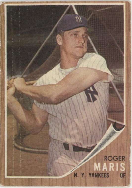 Roger Maris 1962 Topps #1 New York Yankees VG - Collector Store LLC