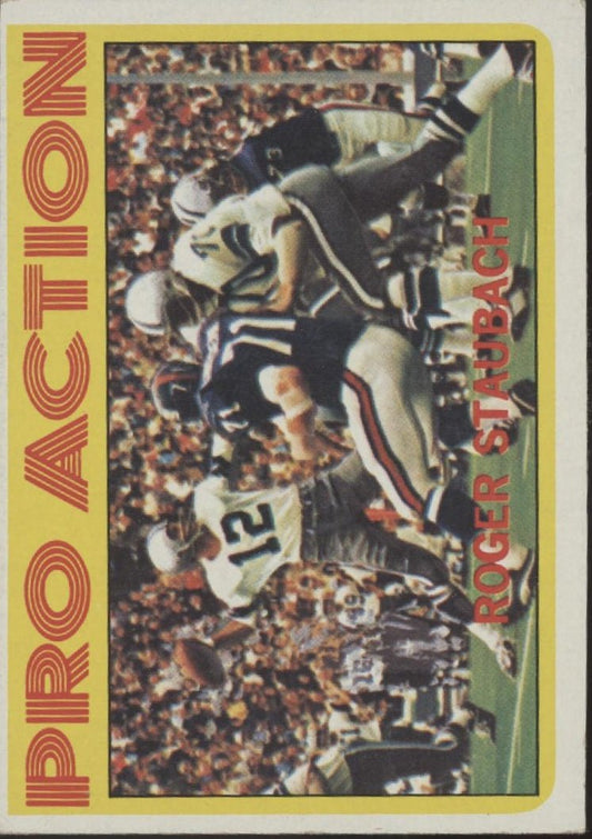Roger Staubach 1972 Topps Pro Action #122 Dallas Cowboys VG - EX - Collector Store LLC
