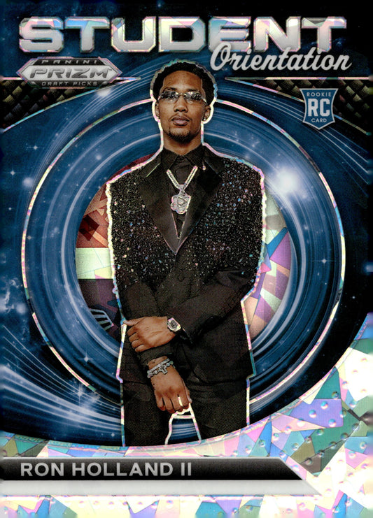 Ron Holland II 2024 Panini Prizm Draft Picks Student Orientation Ice Prizm RC #1 - Collector Store LLC