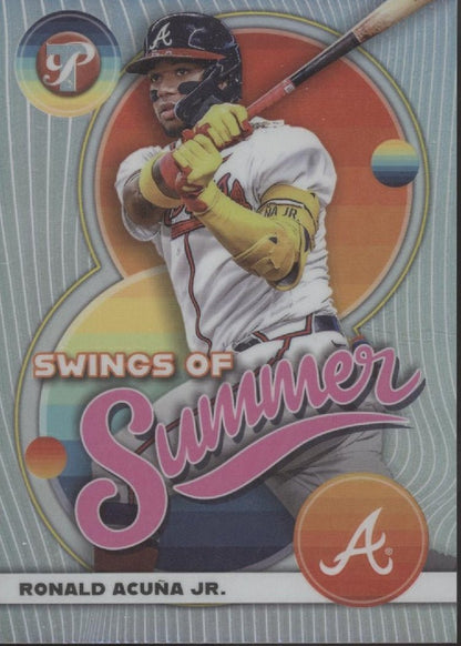 Ronald Acuna Jr. 2023 Topps Pristine Swings of Summer Refractor #SS - 2 - Collector Store LLC