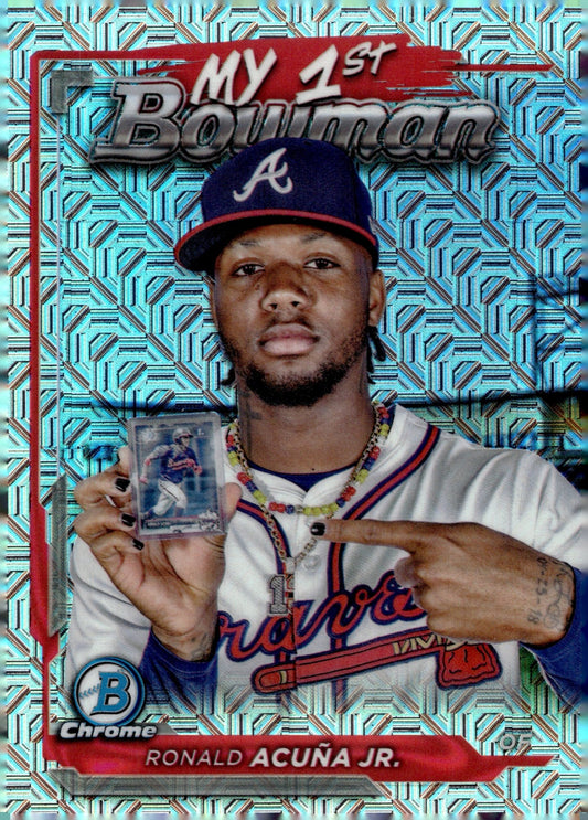 Ronald Acuna Jr. 2024 Bowman Chrome My 1st Bowman #M1B - 8 #1 - Collector Store LLC