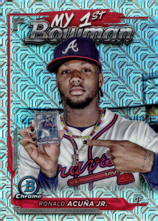 Ronald Acuna Jr. 2024 Bowman Chrome My 1st Bowman #M1B - 8 #4 - Collector Store LLC