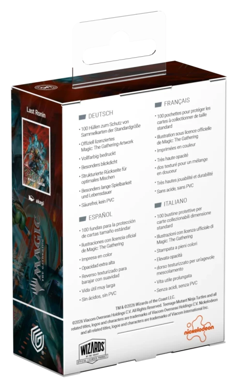 Ultimate Guard MTG TMNT Art Sleeves - Last Ronin