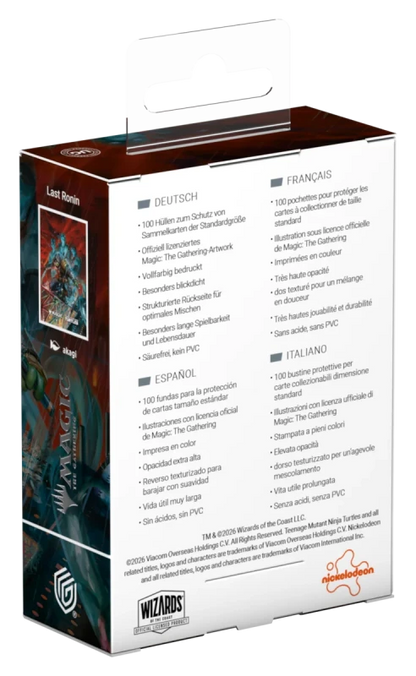 Ultimate Guard MTG TMNT Art Sleeves - Last Ronin