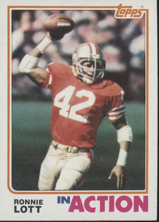 Ronnie Lott 1982 Topps In Action #487 San Francisco 49ers #5 - Collector Store LLC