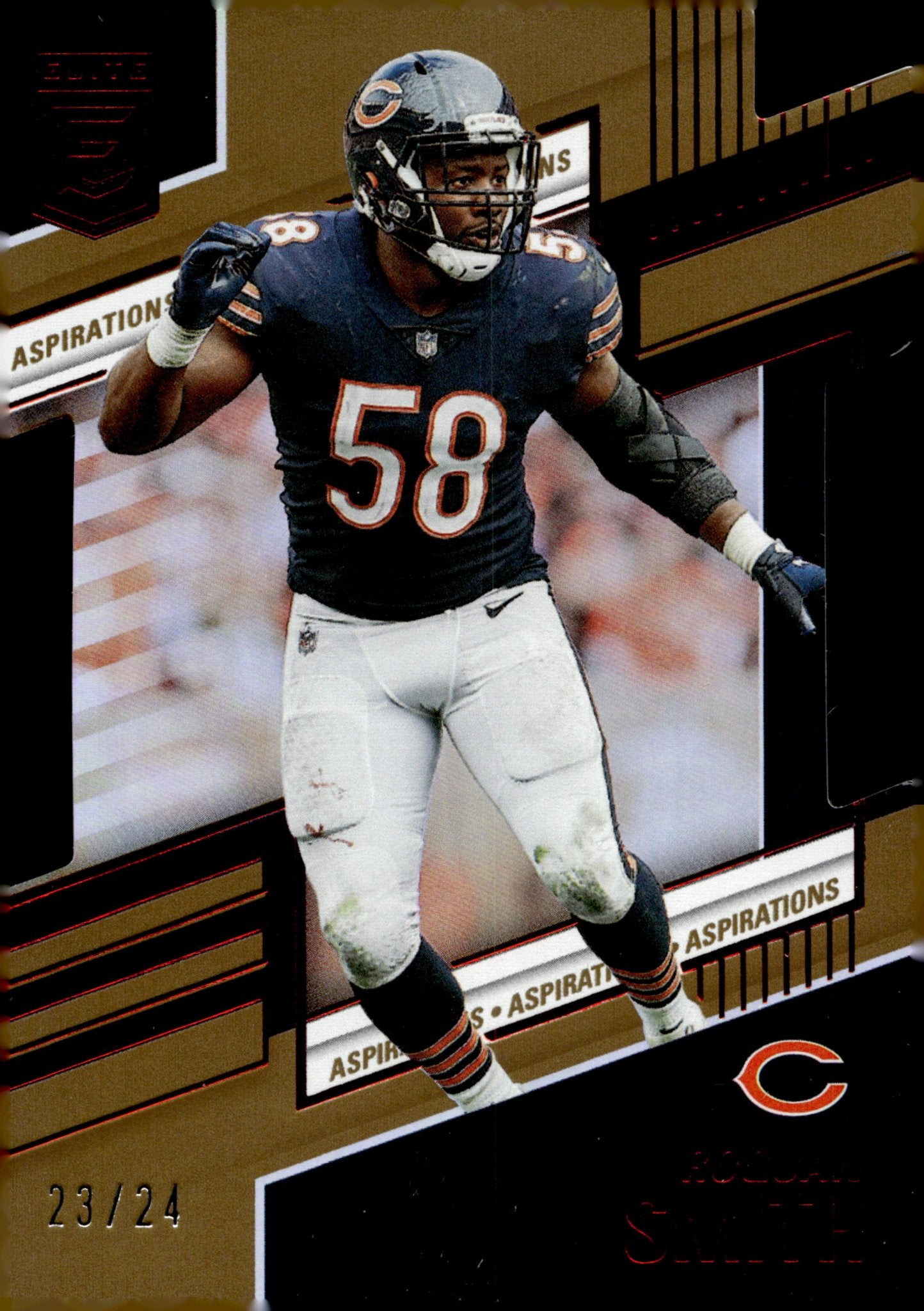 Roquan Smith 2022 Panini Donruss Elite Die - Cut Aspirations Red 23/24 #21 - Collector Store LLC