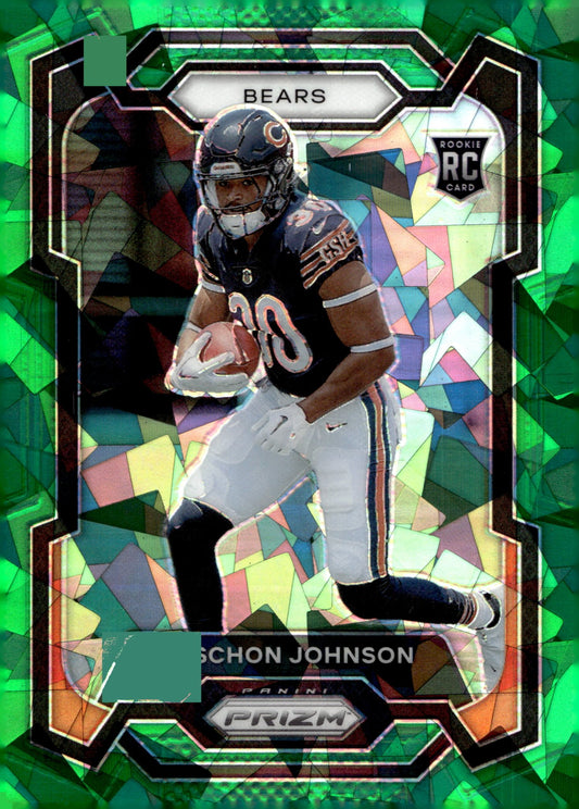 Roschon Johnson 2023 Panini Prizm Green Ice Prizm RC #314 - Collector Store LLC