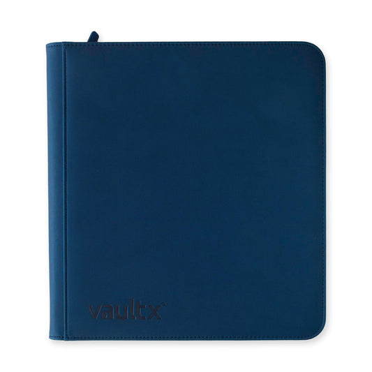 Vaultx 12-Pocket Exo-Tec XL Zip Binder - Royal Blue