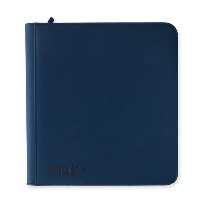 Vaultx 12-Pocket Exo-Tec Zip Binder - Royal Blue