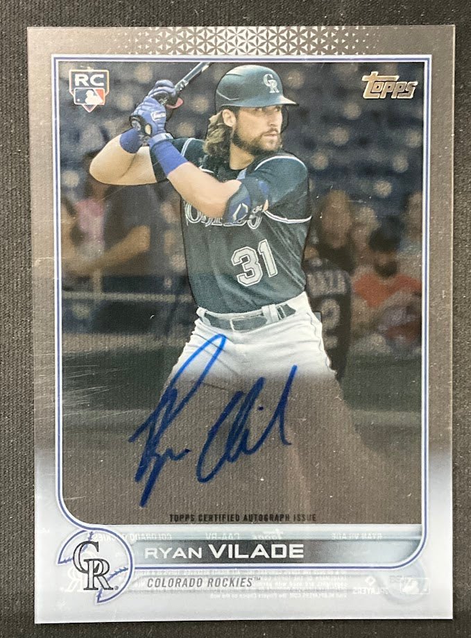 Ryan Vilade 2022 Topps Clearly RC Auto #CAA - RV - Collector Store LLC