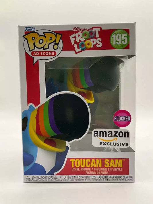 Toucan Sam Funko Pop! Froot Loops #195 Flocked Amazon Exclusive