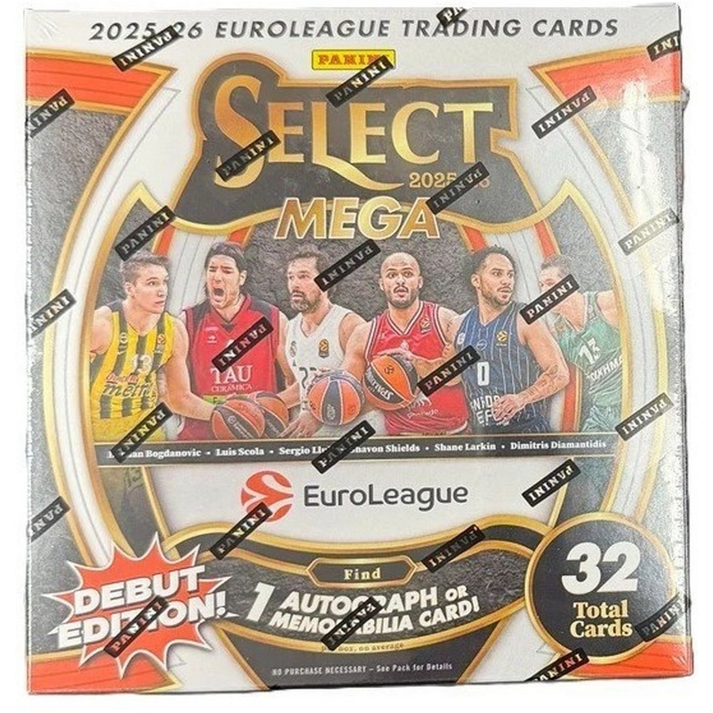 2025-26 Panini Select Euroleague Basketball Hobby Mega Box