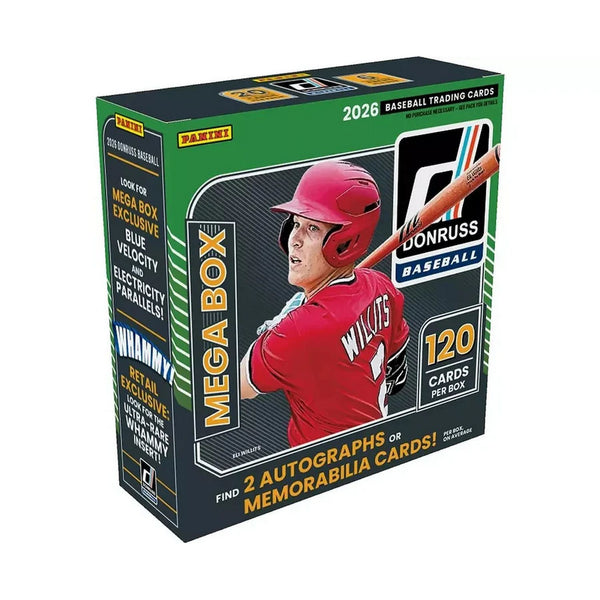 rare donruss baseball cards 2026 Panini Donruss Baseball Mega Box