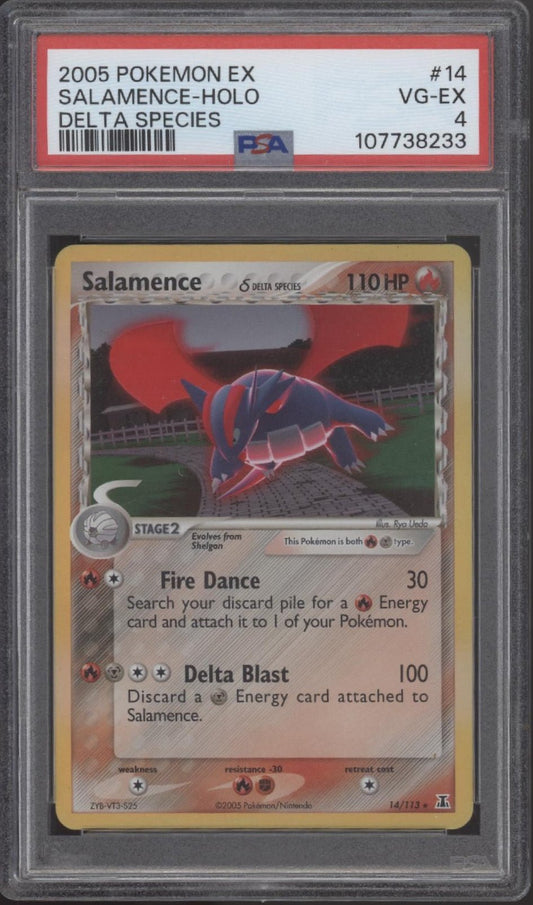 Salamence Pokemon Delta Species Holo #14 PSA 4 - Collector Store LLC