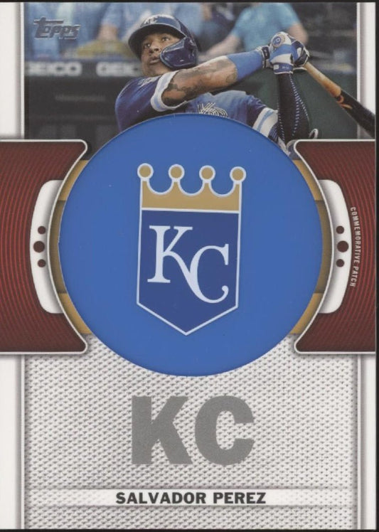 Salvador Perez 2023 Topps Series 1 Commemorative Team Logo Patch #TLP - SP - Collector Store LLC