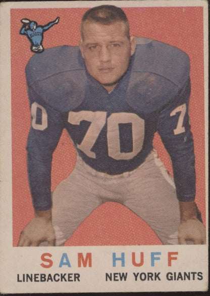 Sam Huff 1959 Topps RC #51 New York Giants VG - EX - Collector Store LLC