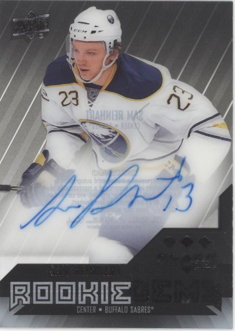 Sam Reinhart 2020 - 21 Upper Deck Clear Cut Rookie Gems RC Auto #RT - SR - Collector Store LLC