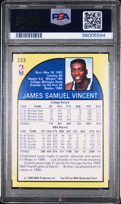 Sam Vincent 1990 Hoops Shows Michael Jordan #223 PSA 9 #2 - Collector Store LLC