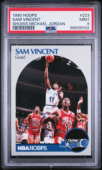 Sam Vincent 1990 Hoops Shows Michael Jordan #223 PSA 9 #3 - Collector Store LLC