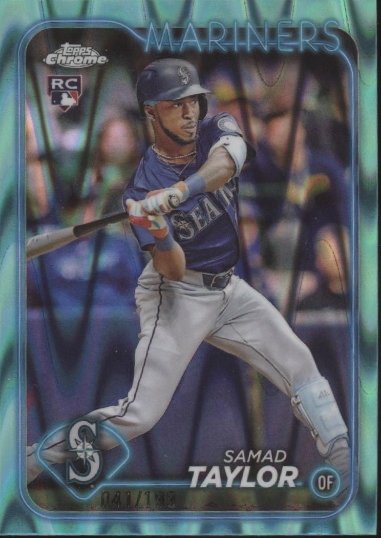 Samad Taylor 2024 Topps Chrome Aqua Ray Wave Refractor RC 041/199 #USC28 - Collector Store LLC