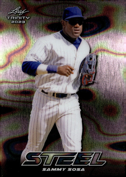 Sammy Sosa 2023 Leaf Trinity Steel #S - 66 - Collector Store LLC