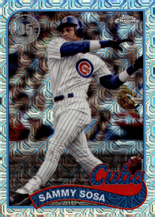 Sammy Sosa 2024 Topps Chrome 35th Anniversary Mojo Refractor #T89CU - 78 - Collector Store LLC