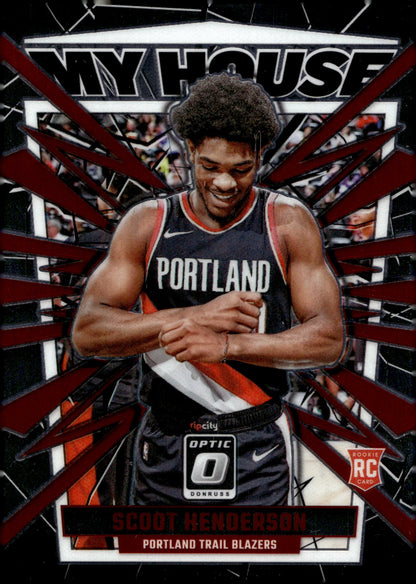 Scoot Henderson 2023 - 24 Panini Donruss Optic My House RC #20 - Collector Store LLC