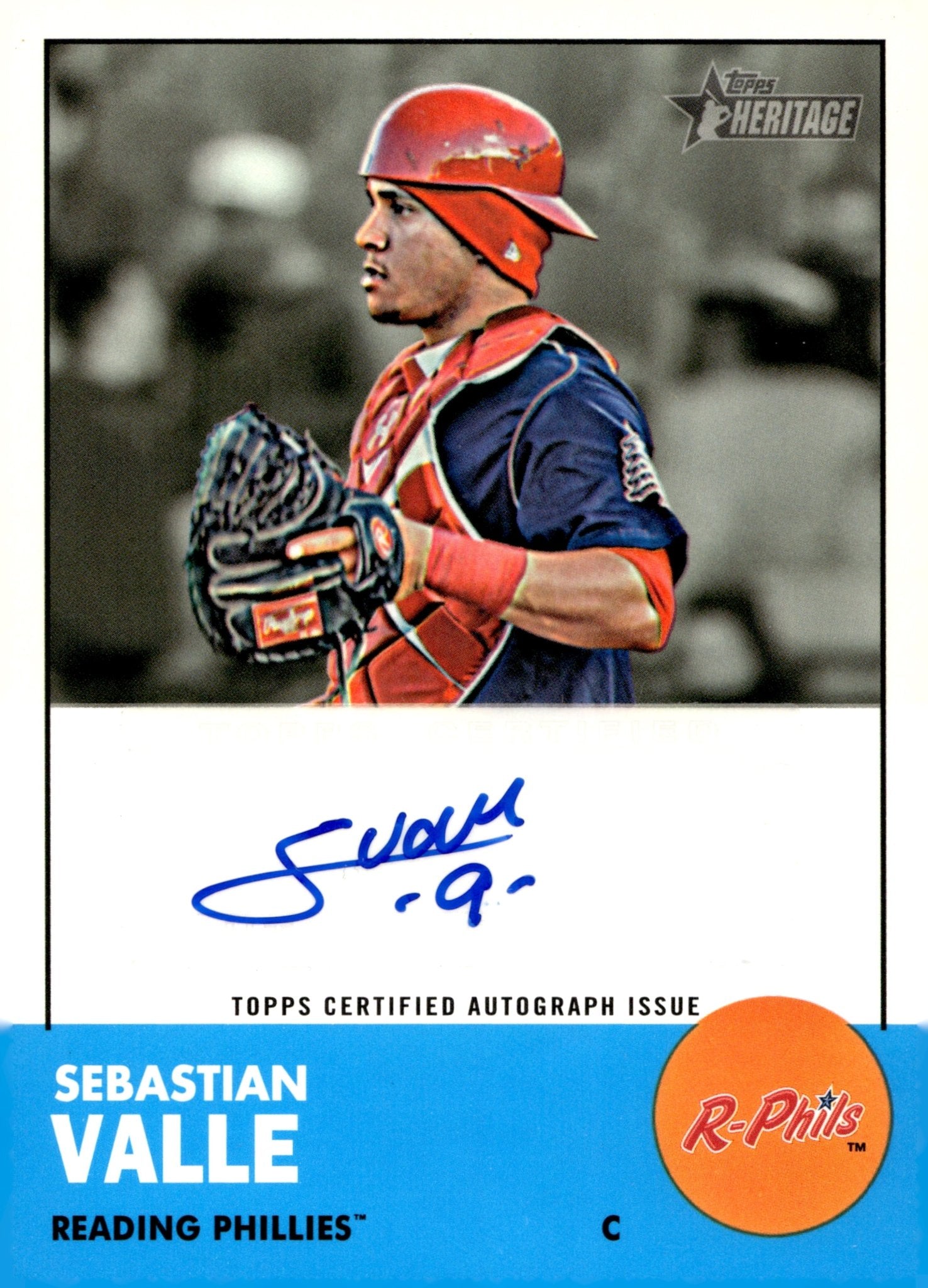 Sebastian Valle 2012 Topps Heritage Auto #ROA - SV - Collector Store LLC