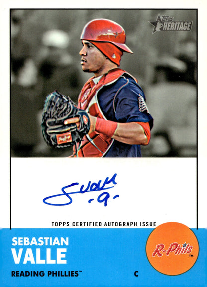 Sebastian Valle 2012 Topps Heritage Auto #ROA - SV - Collector Store LLC