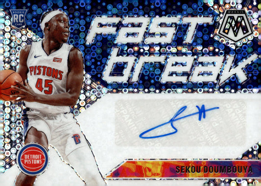 Sekou Doumboya 2019 - 20 Panini Mosaic Fast Break Prizm Auto #FB - SKD - Collector Store LLC