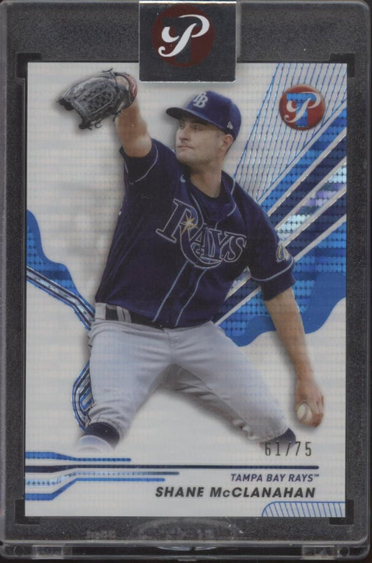 Shane McClanahan 2024 Topps Pristine Blue Pulsar Refractor 61/75 #244 - Collector Store LLC