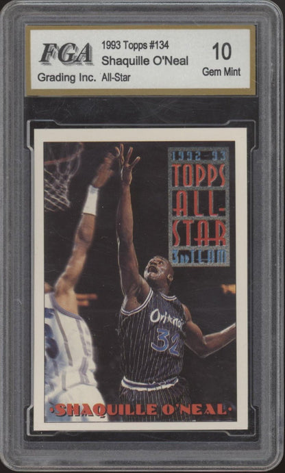 Shaquille O'Neal 1993 Topps All - Star #134 FGA 10 - Collector Store LLC