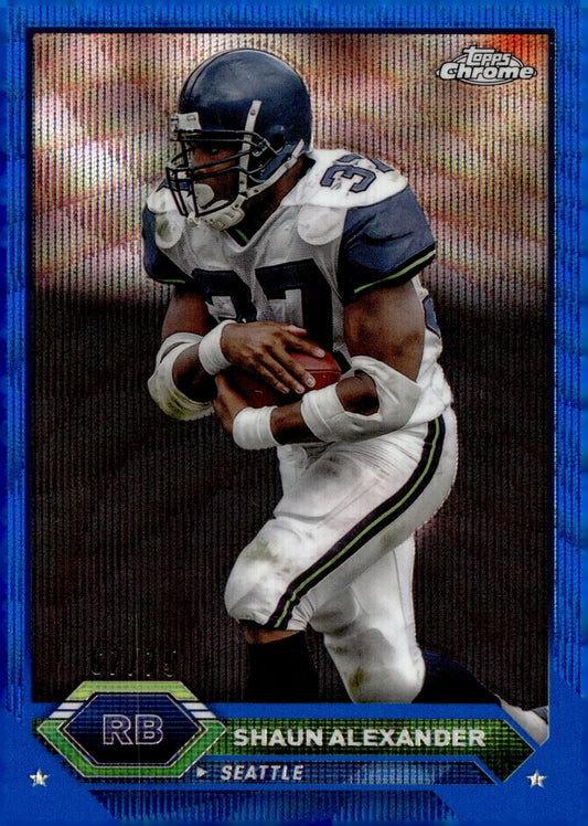 Shaun Alexander 2023 Topps Composite Chrome Blue Wave Refractor #48 - Collector Store LLC