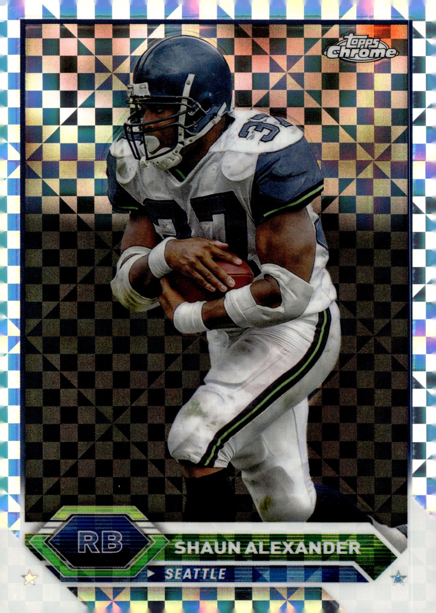 Shaun Alexander 2023 Topps Composite Chrome Xfactor Refractor #48 - Collector Store LLC