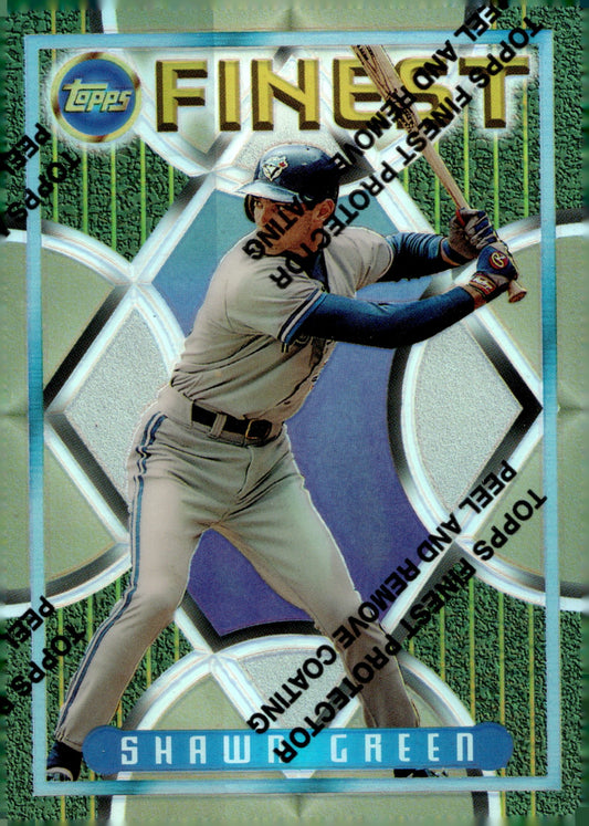 Shawn Green 1995 Topps Finest with Coating #327 - Collector Store LLC