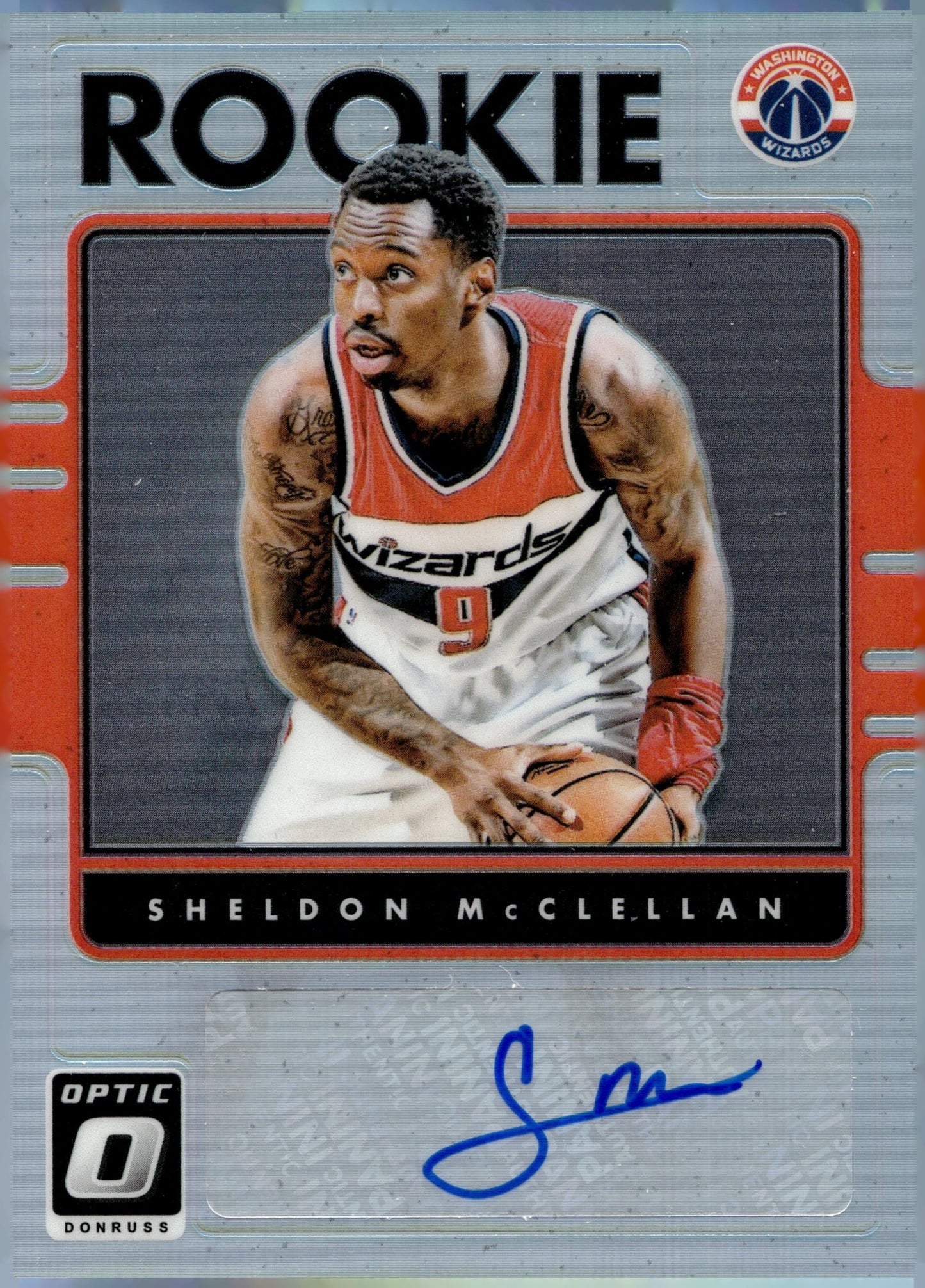 Sheldon McClellan 2016 - 17 Panini Donruss Optic Prizm RC Auto #44 - Collector Store LLC