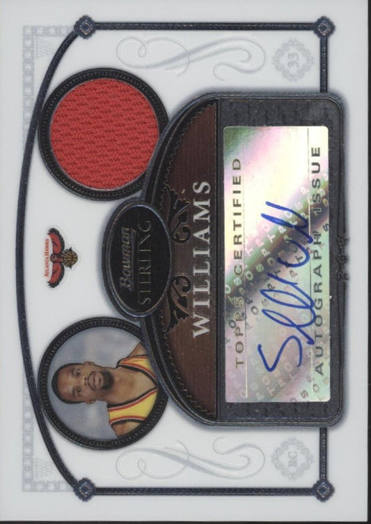 Sheldon Williams 2006 - 07 Bowman Sterling Swatch Auto #94 - Collector Store LLC