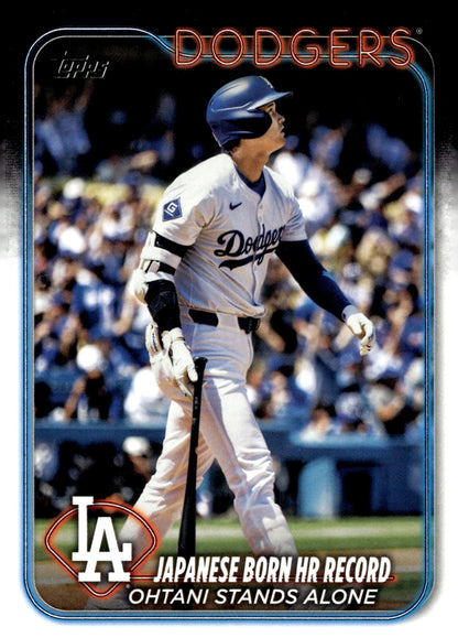 Shohei Ohani 2024 Topps Update Series Japanese Born HR Record #US123 #2 - Collector Store LLC