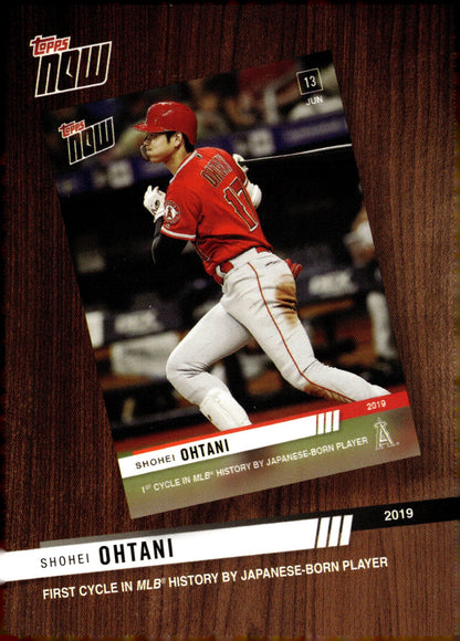 Shohei Ohtani 2020 Topps Now Review #TNR - 5 - Collector Store LLC