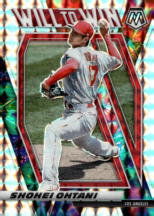 Shohei Ohtani 2021 Panini Mosaic Will to Win Prizm #WTW8 - Collector Store LLC