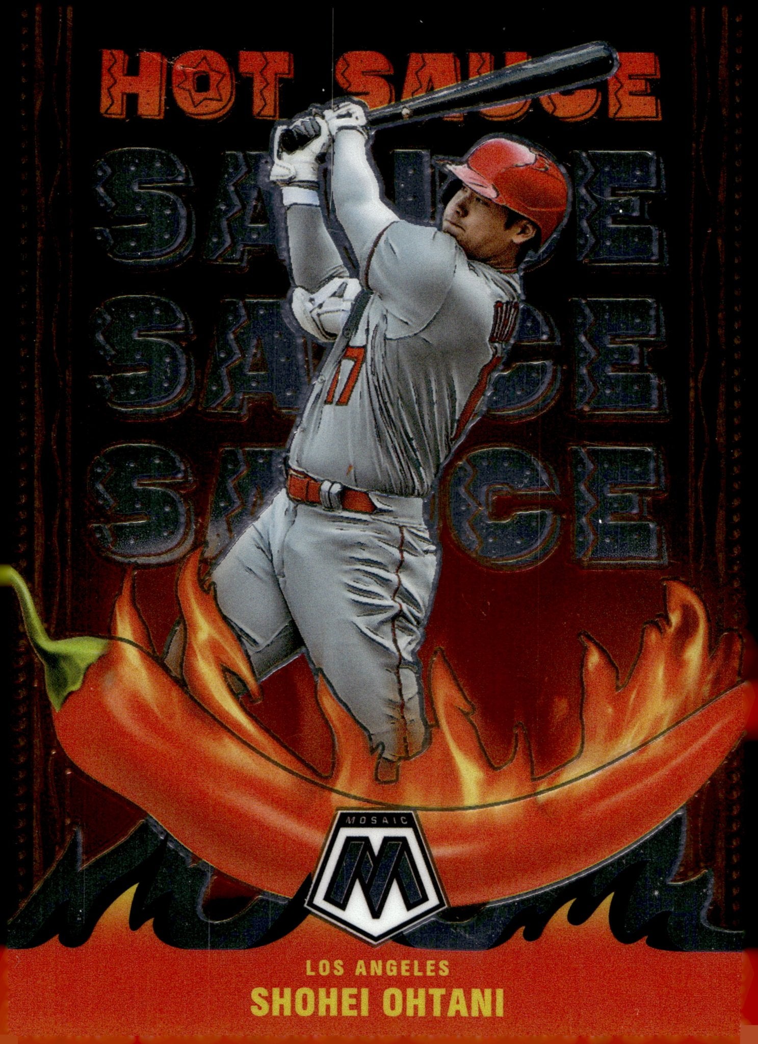 Shohei Ohtani 2022 Panini Mosaic Hot Sauce #HS - 6 - Collector Store LLC