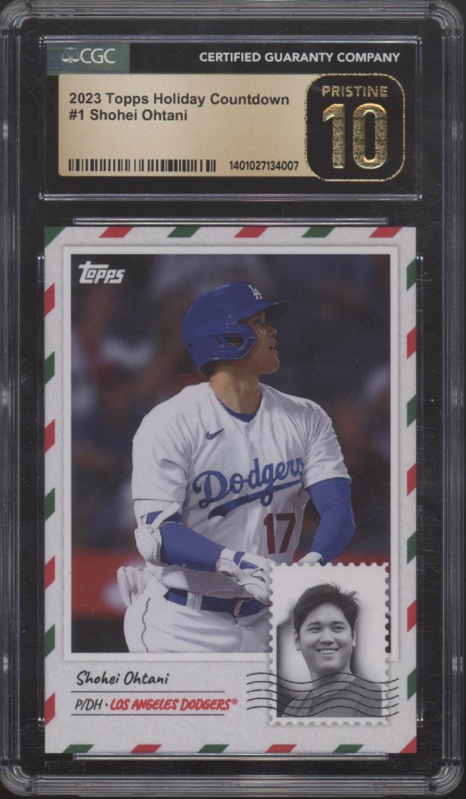 Shohei Ohtani 2023 Topps Holiday Countdown #1 CGC 10 - Collector Store LLC