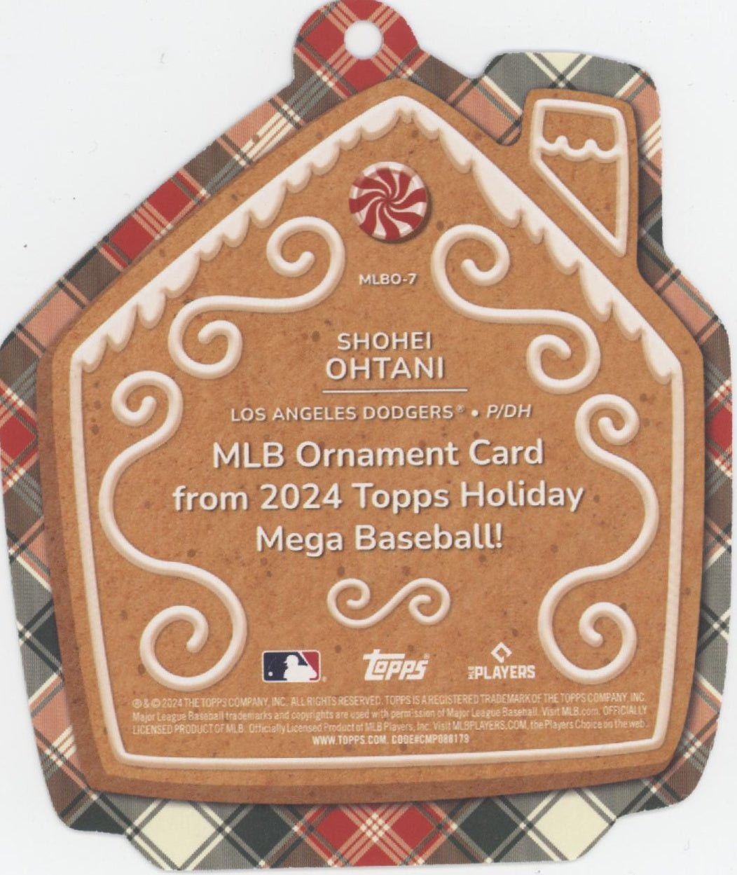 Shohei Ohtani 2024 Topps Holiday Mega Ornament Card MLBO7 Collector