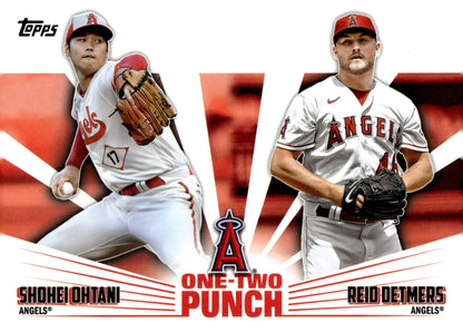 Shohei Ohtani / Reid Detmers 2023 Topps Series 1 One - Two Punch #12P - 23 - Collector Store LLC