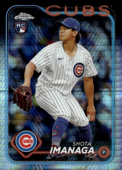 Shota Imanaga 2024 Topps Chrome Prism Refractor RC #121 - Collector Store LLC